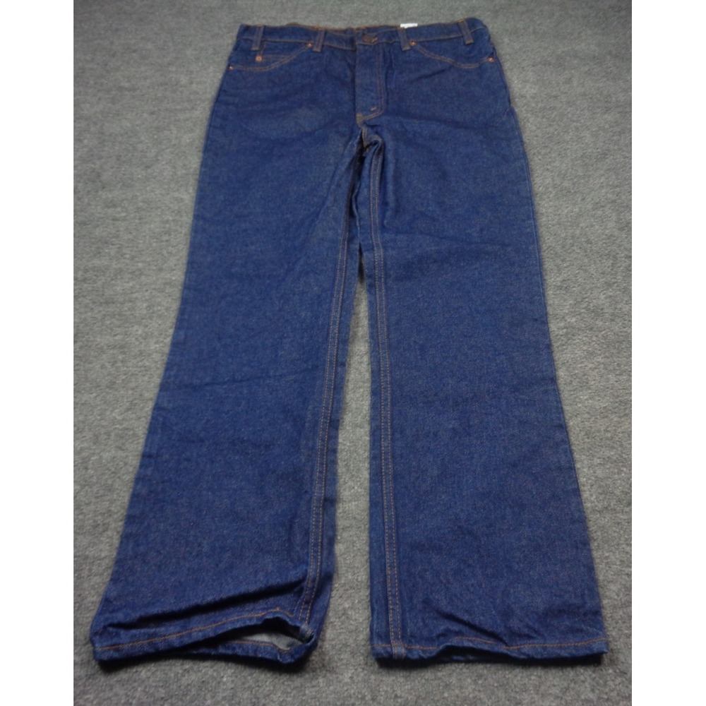 VTG 90s Levi's 517‎ Orange Tab Jeans Mens 36x30 Dark Wash Bootcut USA Saddleman